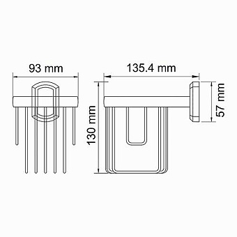 Держатель освежителя WASSERKRAFT ODER K-3045 хром