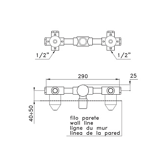 Внутренняя часть смесителя STELLA Sirius SR01000000000