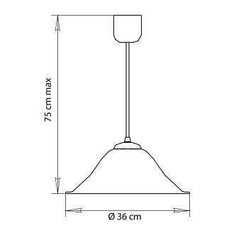 Светильник подвесной Arte Lamp CUCINA A3320SP-1WH 60Вт E27