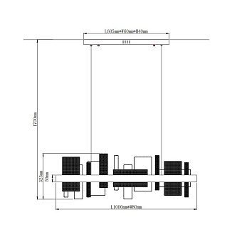 Светильник подвесной WERTMARK LOTTA WE461.03.303 100Вт LED