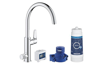 Смеситель для кухни GROHE Blue Pure BauCurve 30385000 высокий излив хром