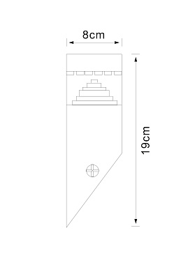 Светильник фасадный Arte Lamp SHALBY A2218AL-1BK 7Вт IP44 LED чёрный