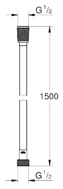 Душевой шланг GROHE 26346000 150см хром