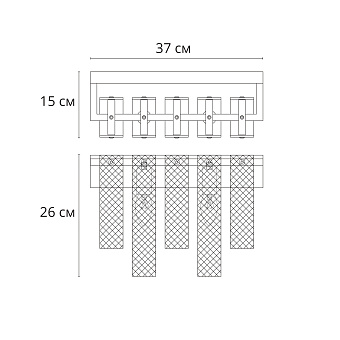 Светильник настенный Arte Lamp DENEBOLA A4074AP-2CC 80Вт E14
