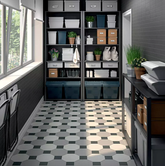 Матовый керамогранит KERAMA MARAZZI Агуста 1330S серый натуральный 9,8х9,8см 0,96кв.м.