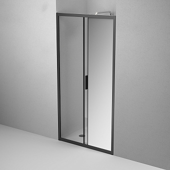 Душевая дверь AM-PM Gem Solo W90G-100-1-195BMir 195х100см стекло зеркальное