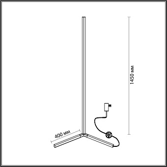 Торшер Odeon HIGHTECH 4335/6FL 6Вт LED