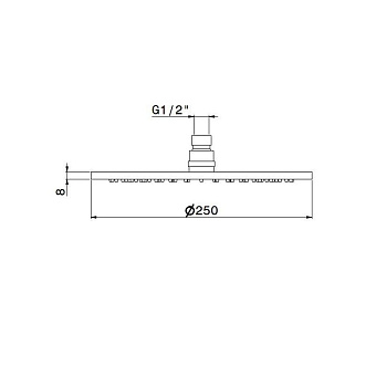 Верхний душ KERAMA MARAZZI Ole 27747KM.21.018 хром