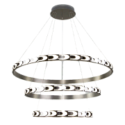 Светильник подвесной Eurosvet Chain 90163/3 сатин-никель 160Вт LED