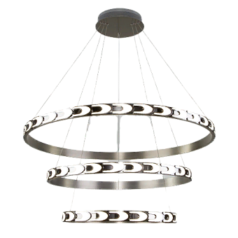 Светильник подвесной Eurosvet Chain 90163/3 сатин-никель 160Вт LED