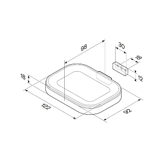 Мыльница AM-PM Func A8F34200 хром