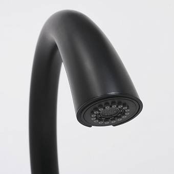 Смеситель для кухни WASSERKRAFT A8667 выдвижной излив чёрный