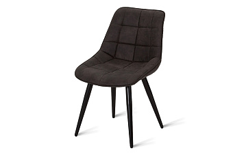 Кухонный стул AERO 50х46х81см сталь/экокожа Basalt