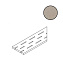 Декор Atlas Concord Россия Rinascente 620090000906 Clay Griglia Angolo Dx 20х60см 0,48кв.м.