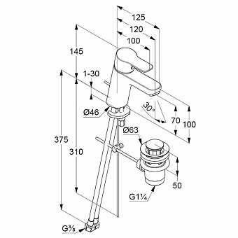 Набор смесителей KLUDI Pure Easy 376300565 хром