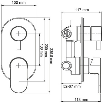 Смеситель для душа WASSERKRAFT Dinkel 5871 хром