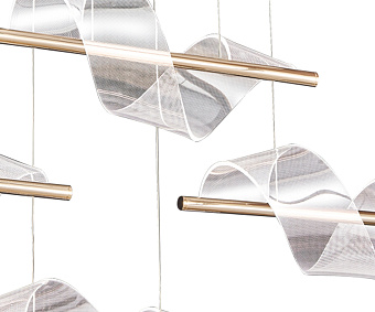 Люстра подвесная KINK Light Илина 08042-4АS,33 56Вт 4 лампочек LED