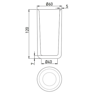 Стакан в ванную SALINI Gocce 1901201RF белый