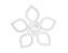 Люстра потолочная Ambrella ACRYLICA Original FA444 60Вт 5 лампочек LED