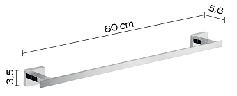 Полотенцедержатель Gedy Atena 4421/60(13) хром 60см