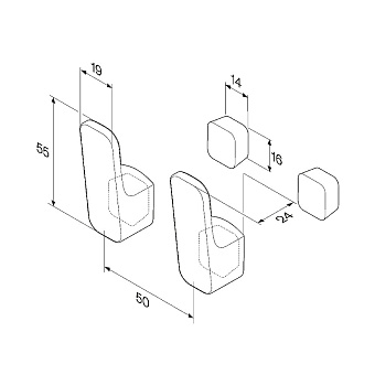 Крючок AM-PM Func A8F35622 чёрный