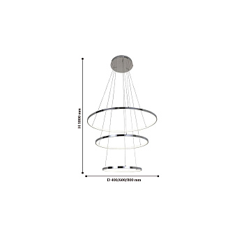 Светильник подвесной Favourite GIRO 2314-18P 95Вт LED