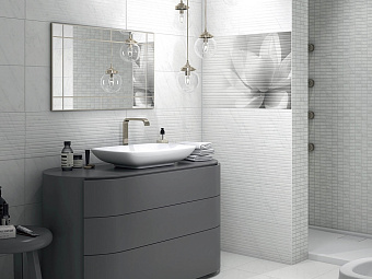 Настенная плитка KERAMA MARAZZI 12103R белый обрезной 75х25см 1,125кв.м. матовая