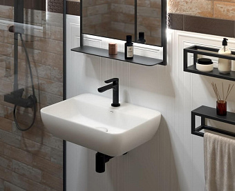 Полка в ванную прямоугольная KERAMA MARAZZI Plaza Next PL.N.sh.35\BLK 1-ярусная 11х35см чёрный