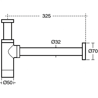 Сифон для раковины IDEAL STANDARD E0079AA