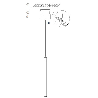 Светильник подвесной Maytoni Ray P021PL-L10B 10,1Вт LED