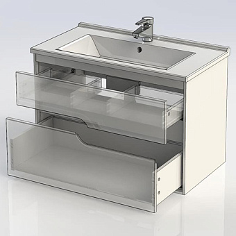 Тумба с раковиной AQUANET Модена 212663 45х85х57,9см