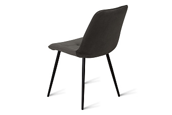 Кухонный стул AERO 47х65х87см велюр/сталь Dark Grey