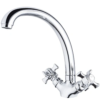 Смеситель для кухни Maxonor MN4724 поворотный излив хром