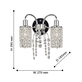 Бра Favourite Caesar 2638-2W 80Вт E14