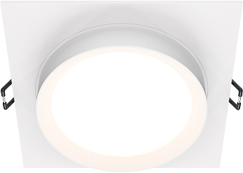 Светильник точечный встраиваемый Maytoni Hoop DL086-GX53-SQ-W 15Вт GX53