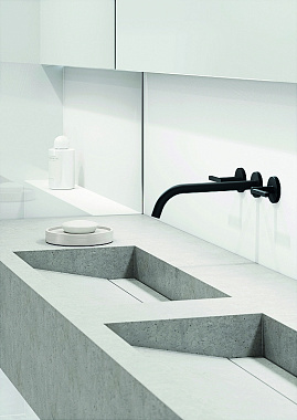 Смеситель для раковины KLUDI Nova Fonte 201463915 чёрный матовый