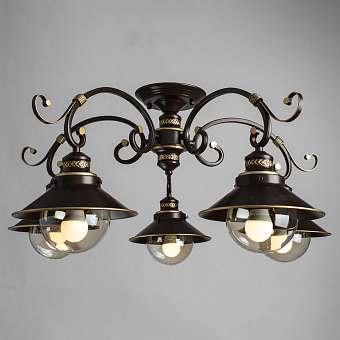 Люстра потолочная Arte Lamp GRAZIOSO A4577PL-5CK 60Вт 5 лампочек E27