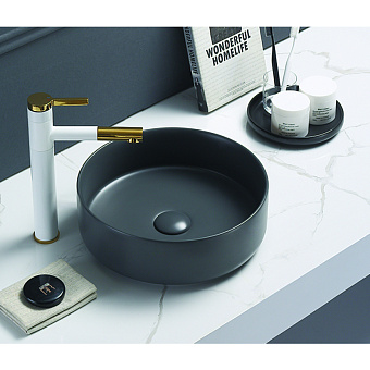 Раковина накладная Azario Pate AZ-3134 MDG SP 34,6х35см