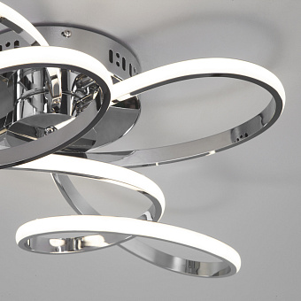 Светильник потолочный Eurosvet Shaft 90127/2 хром 128Вт LED