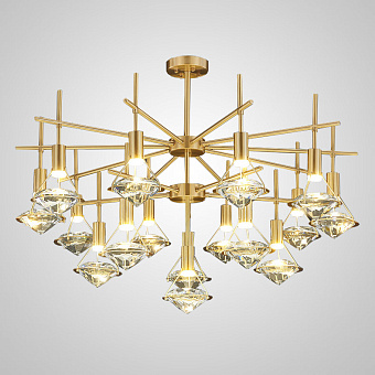 Люстра потолочная ImperiumLOFT Glasgow 193734-23 48Вт 16 лампочек LED