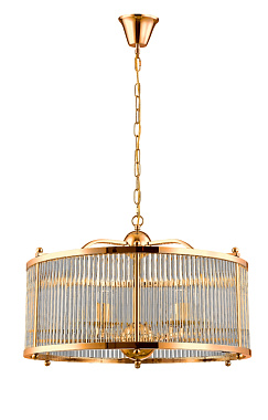 Люстра подвесная CRYSTAL LUX TADEO TADEO SP6 D600 GOLD/TRANSPARENTE 240Вт 6 лампочек E14