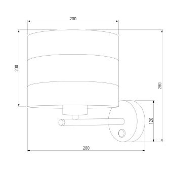 Светильник настенный TK Lighting Tago 3210 60Вт E27