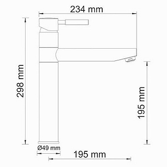 Смеситель для кухни WASSERKRAFT Main 4107 поворотный излив хром