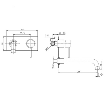 Смеситель для раковины Paini Cox 78CR208P хром