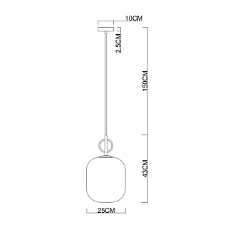 Светильник подвесной Divinare BOTEIN 5014/18 SP-1 60Вт E27