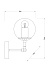 Светильник настенный Arte Lamp BOLLA A1664AP-1CC 60Вт E14