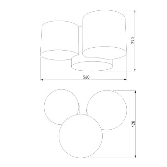Светильник потолочный TK Lighting Mona 3441 15Вт E27