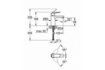 Смеситель для раковины GROHE Eurosmart Cosmopolitan 23327000 хром