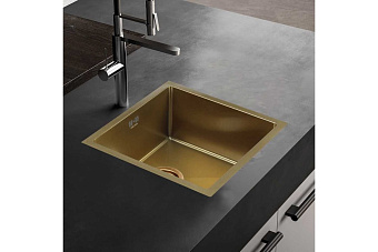 Мойка кухонная MELANA ProfLine D4545HG 45х45см золото