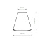 Абажур Nowodvorski Cameleon Cone S 8415 175х180мм чёрный